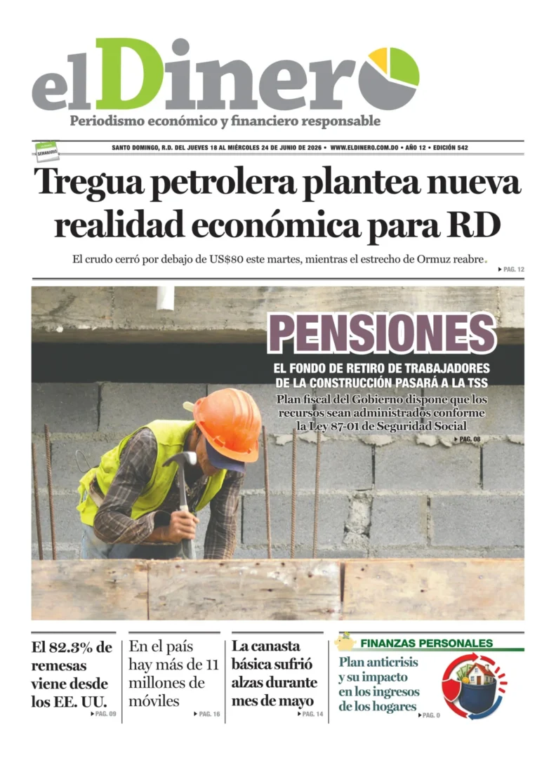 Portada Periódico El Dinero Jueves 18 Junio 2026