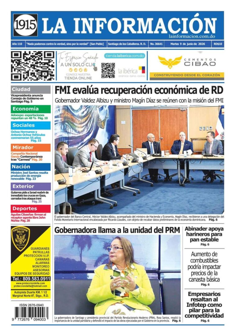 Portada Periodico La Informacion Martes 9 Junio 2026