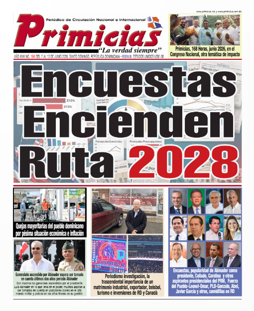 Portada Periodico Primicias Lunes 15 Junio 2026