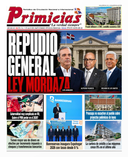 Portada Periódico Primicias, Julio 2026