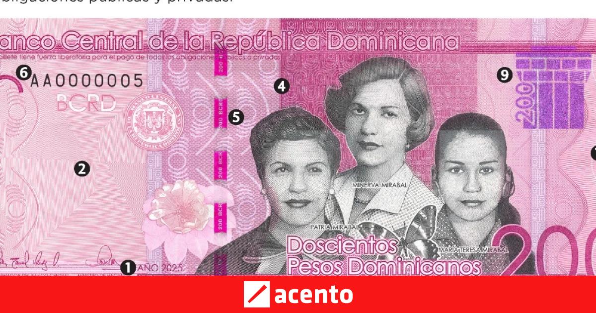 Nuevos billetes de RD$ 200 circularán desde el 21 de septiembre
