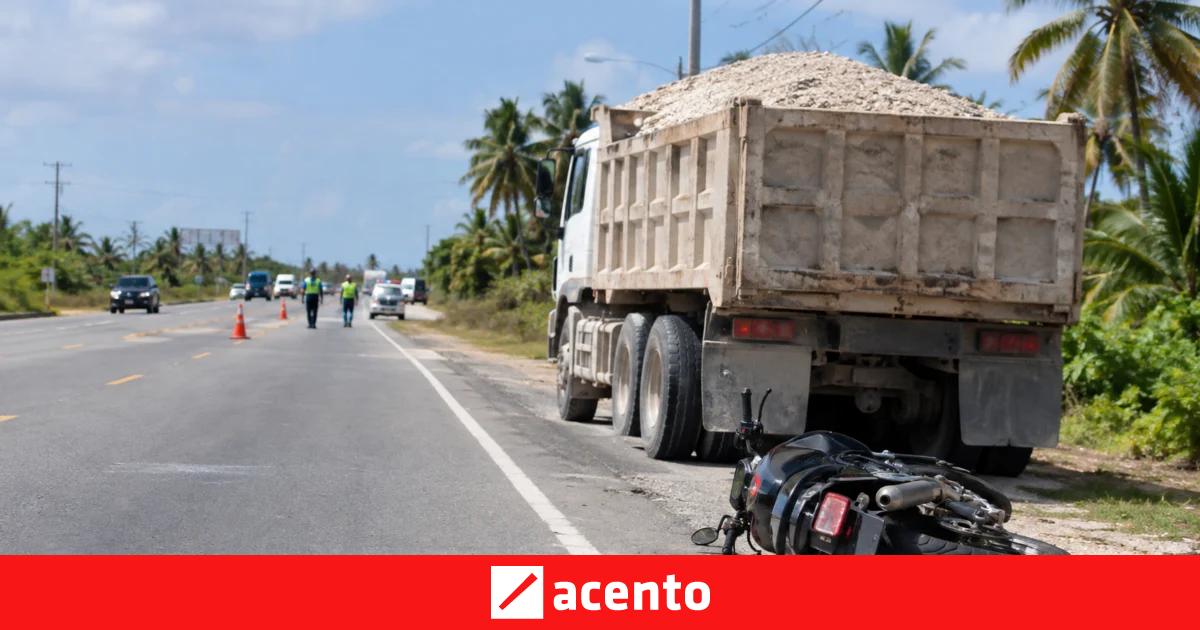 Argentino muere en accidente entre motocicleta y camión en Punta Cana