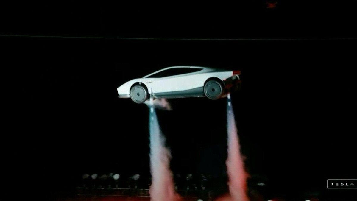 Elon Musk presenta el auto "volador" de Tesla